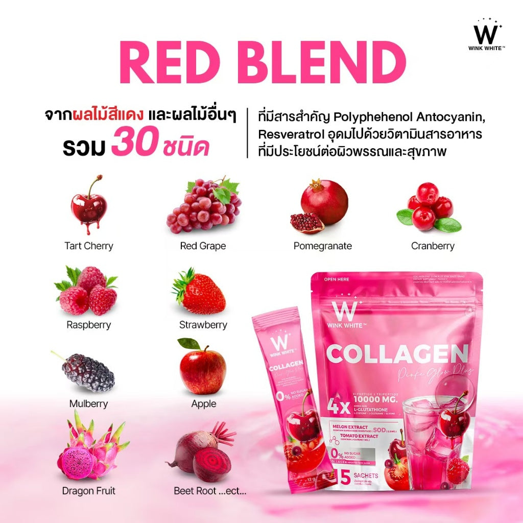 WINK WHITE Collagen Pink Glow Plus